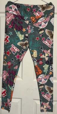 LuLaRoe Leggings 4th of July Independence Day Print